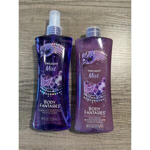 Body Fantasies Signature Twilight Mist Fantasy Body Spray & Body wash 8 oz NEW